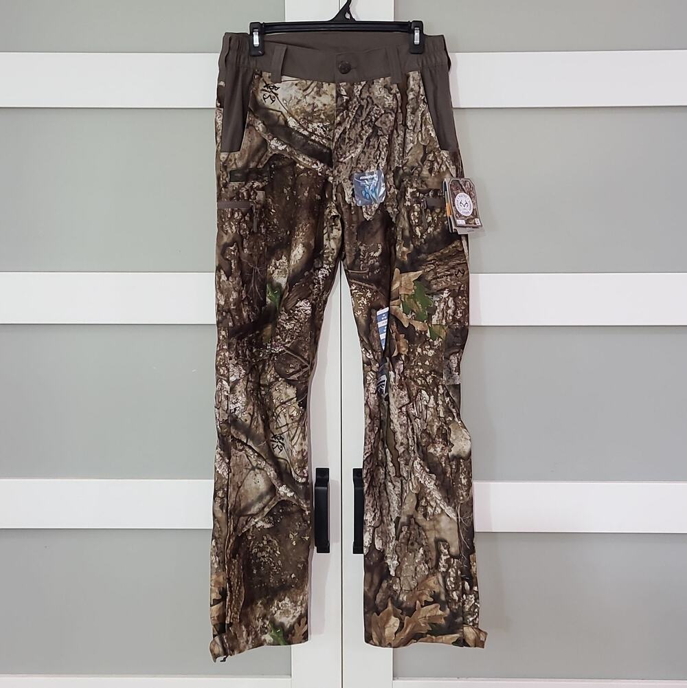 Realtree APX Scent Control Pants Men's Size Small 28/30 Waterproof Camo Hunting